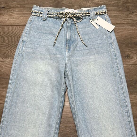 KanCan Winona Ultra High Rise 90’s Flare Boyfriend Snap Jeans Blue Size 27 - Picture 5 of 14